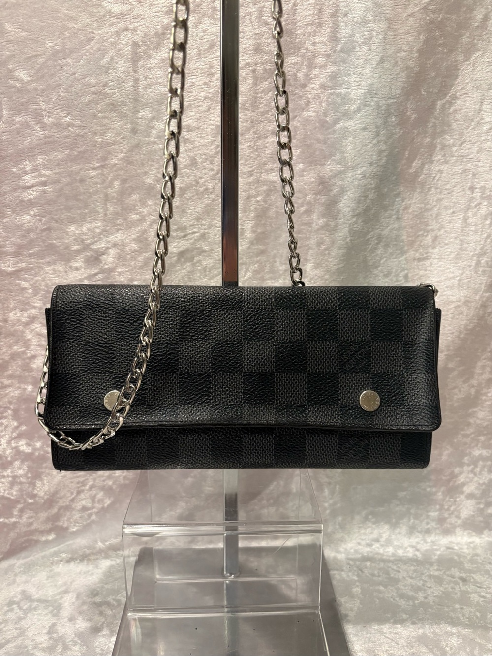 Louis Vuitton Damier Graphite Long Wallet with Insert COA